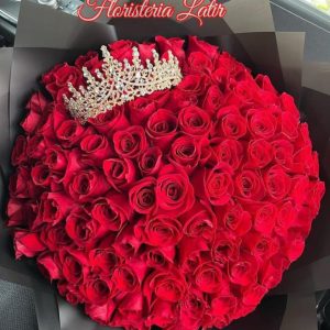 Buquet de rosas rojas grande